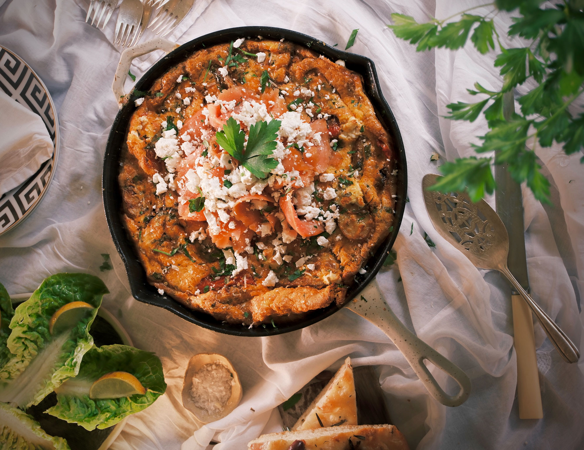 Potato Feta Frittata