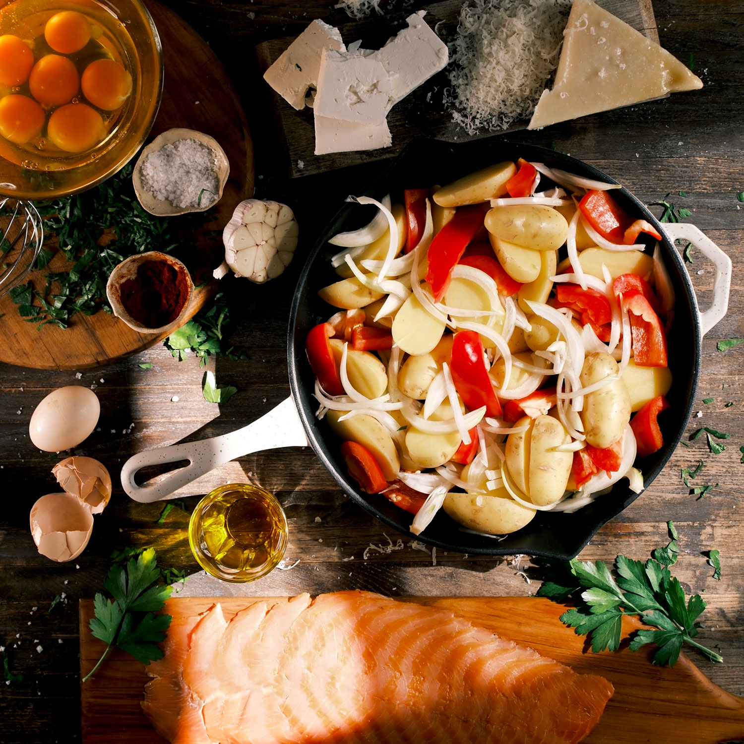Potato Feta Frittata